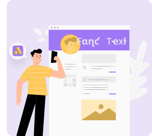 Social profiles more stand with our fancy text genreator